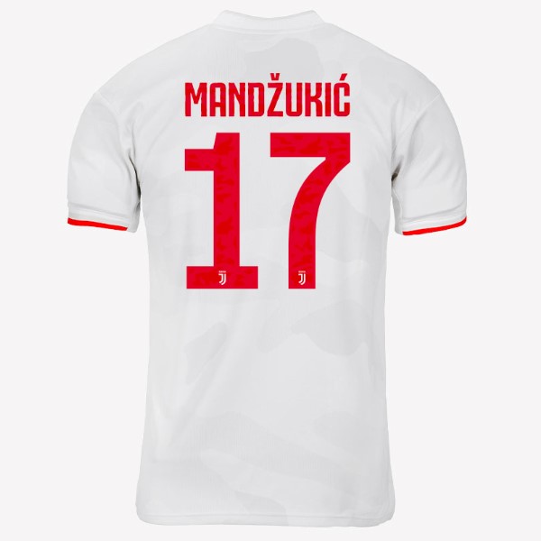 Camiseta Juventus NO.17 Mandzukic 2ª Kit 2019 2020 Gris Blanco